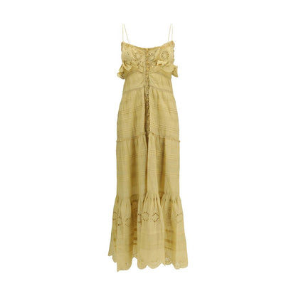 Marant Etoile Beige Cotton Casual Dress