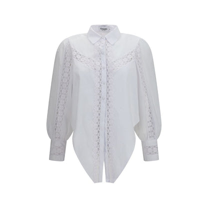 Charo Ruiz White Cotton Blouse