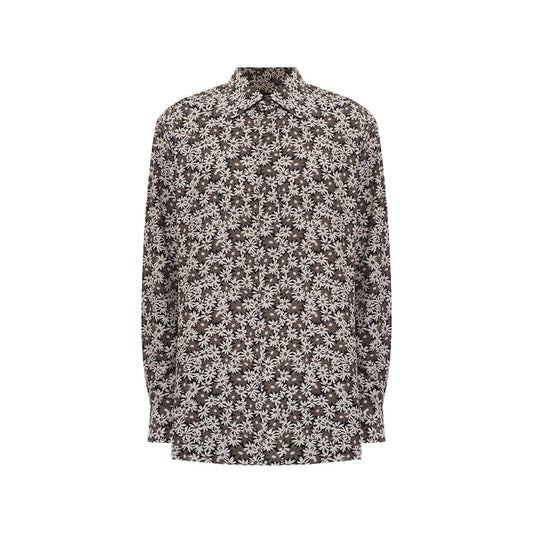 Tom Ford Bicolor Cotton Pattern Shirt