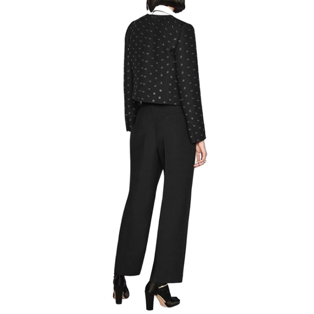 Dior Black Wool Casual Pants