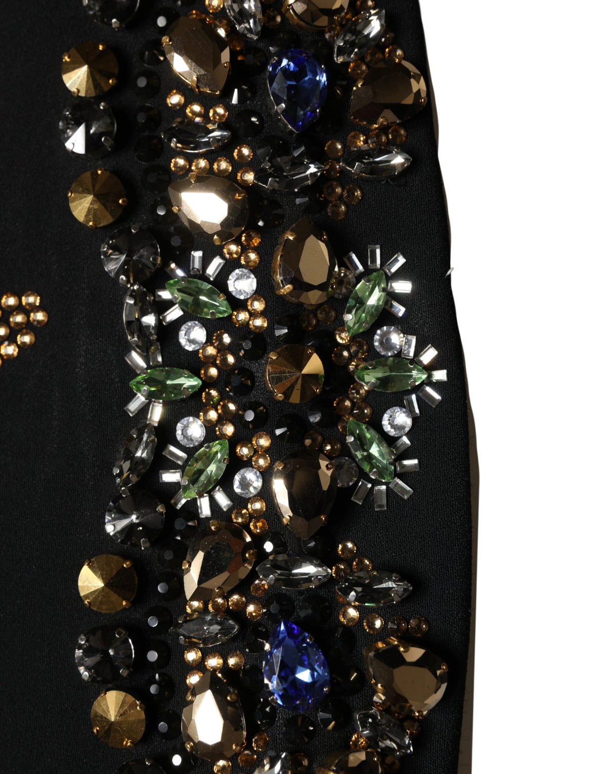 Dolce & Gabbana Women's A Line Sleeveless Polyester Viscose & Acetate Short Dress - Black Floral