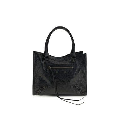 Balenciaga Black Lamb Ovis Aries Aries Shoulder Bag