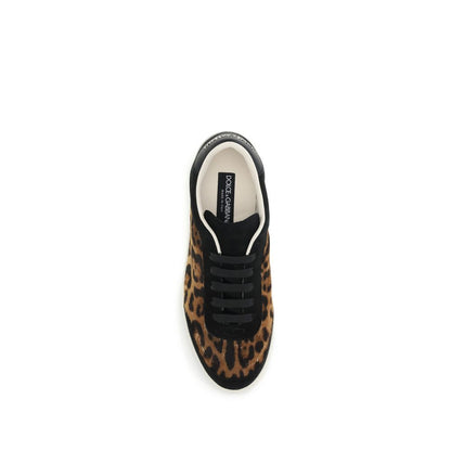 Dolce & Gabbana Multicolor Lamb Ovis Aries Aries Low Top Sneakers
