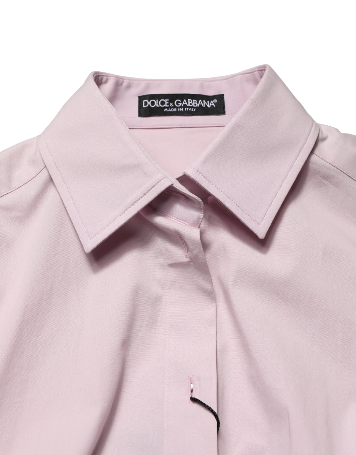 Dolce & Gabbana 501 Women's Long-Sleeve Stretch Cotton Polo Shirt - Pink
