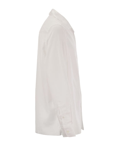 Brunello Cucinelli White Cotton Shirt