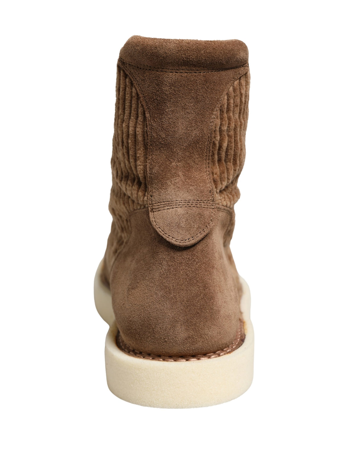 Dolce & Gabbana Men's High Top Cotton Corduroy & Calf Leather Sneakers - Brown
