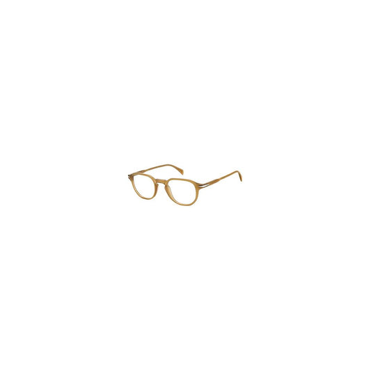 Eyeglasses Frames by David Beckham for men in acetate beige showcases a reflective silhouette, artfully incorporating a sophisticated beige coloured frame with a distinct full-frame frame design.