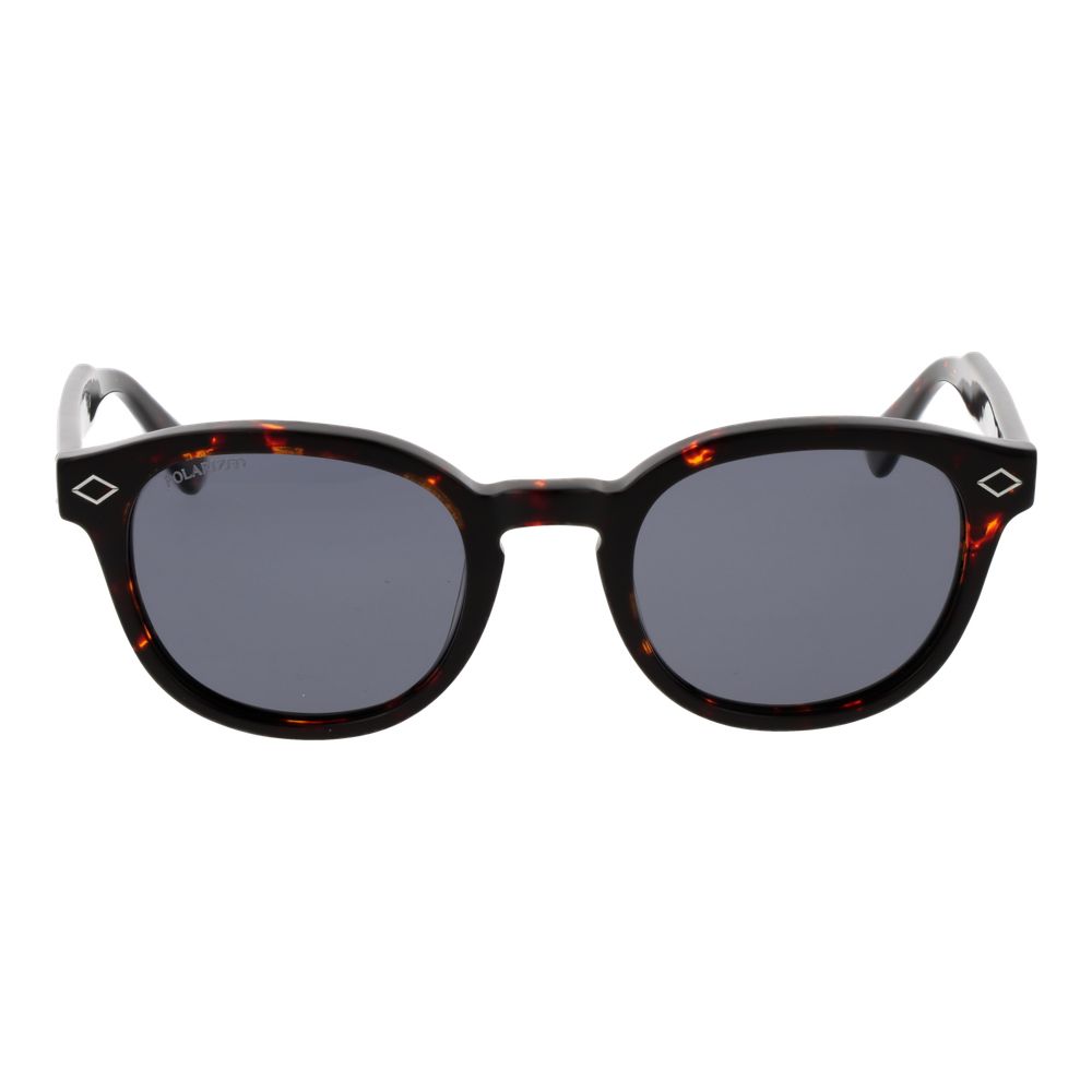 Sunglasses by Replay for unisex in acetate and brown featuring an opulent full-rim panto frame design with a sophisticated brown coloured frame finish and high-performance non-polarized category-3-dark-tint lens.