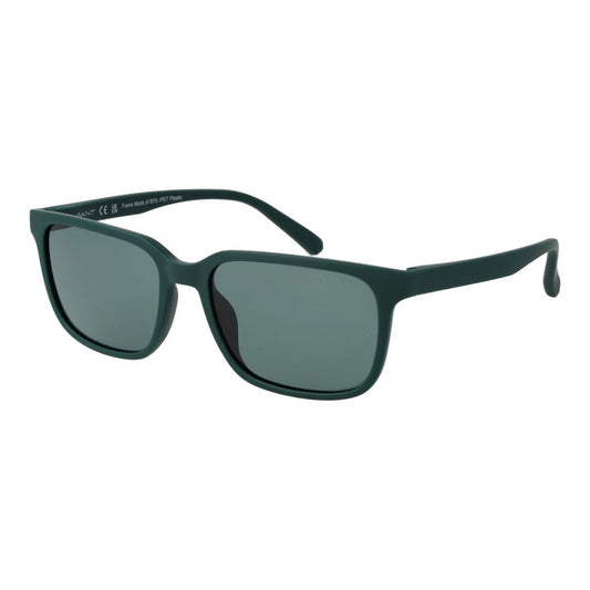 This Sunglasses by Gant for men in plastic turquoise presents a sumptuous silhouette, showcasing a sumptuous full-rim square frame design in turquoise coloured frame and high-performance non-polarized category-2-medium-tint lens.