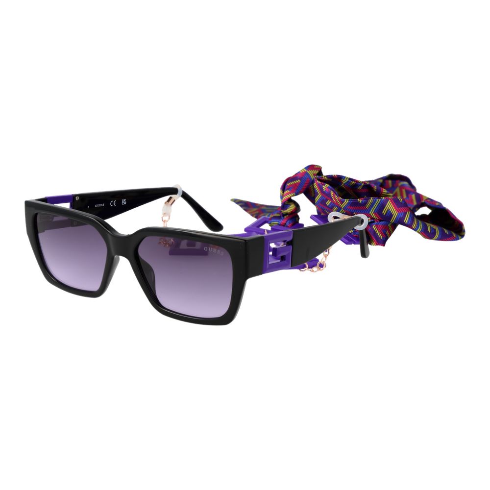 Guess Cat-Eye Gradient Medium-Tint Plastic Sunglasses - Black