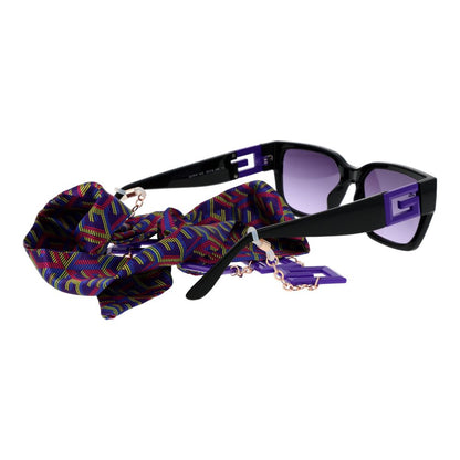Guess Cat-Eye Gradient Medium-Tint Plastic Sunglasses - Black