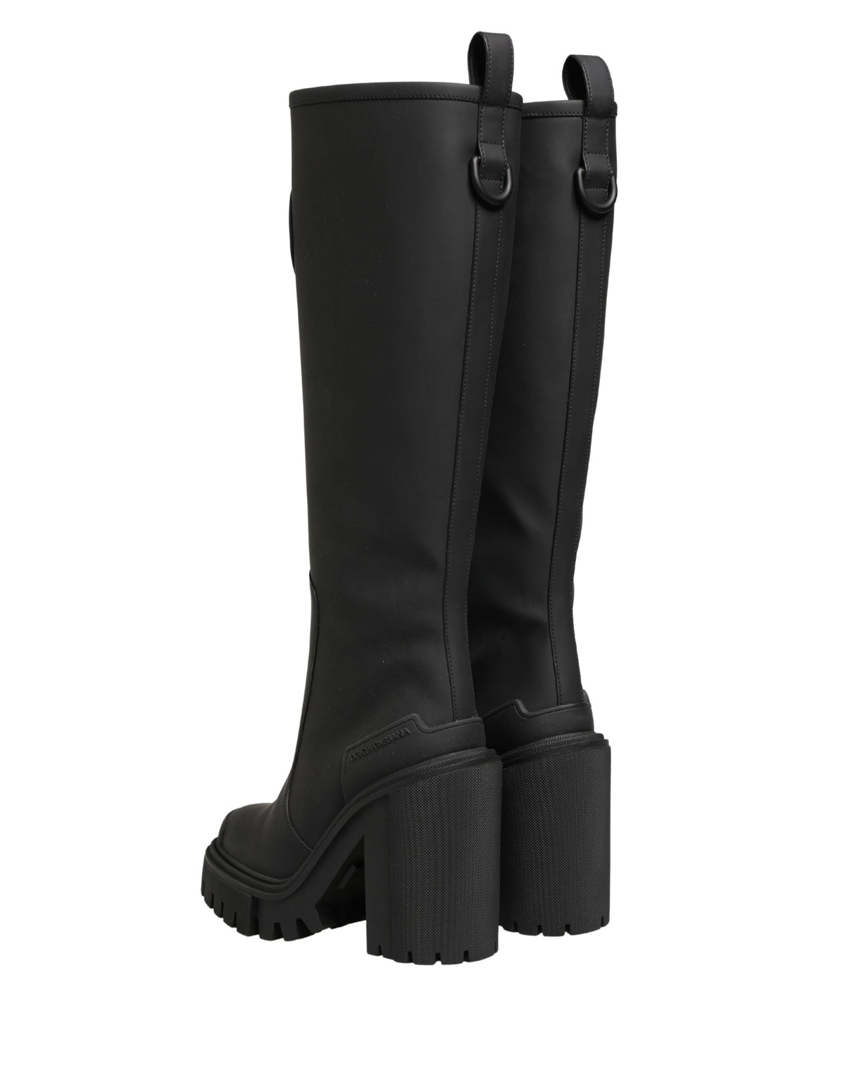 Dolce & Gabbana Women's Calfskin & Goat Leather High-Heel Over-The-Knee Boots - Black