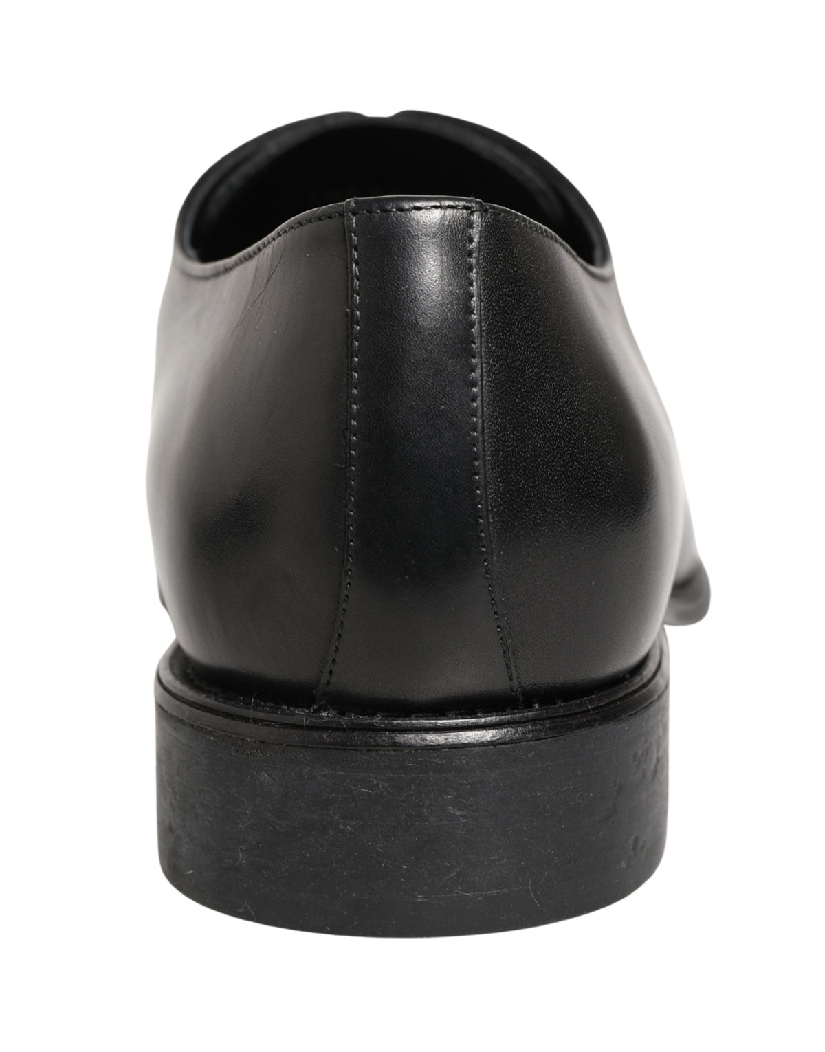 Dolce & Gabbana Men's Calfskin Leather Derby Lace-Up Shoes - Black White
