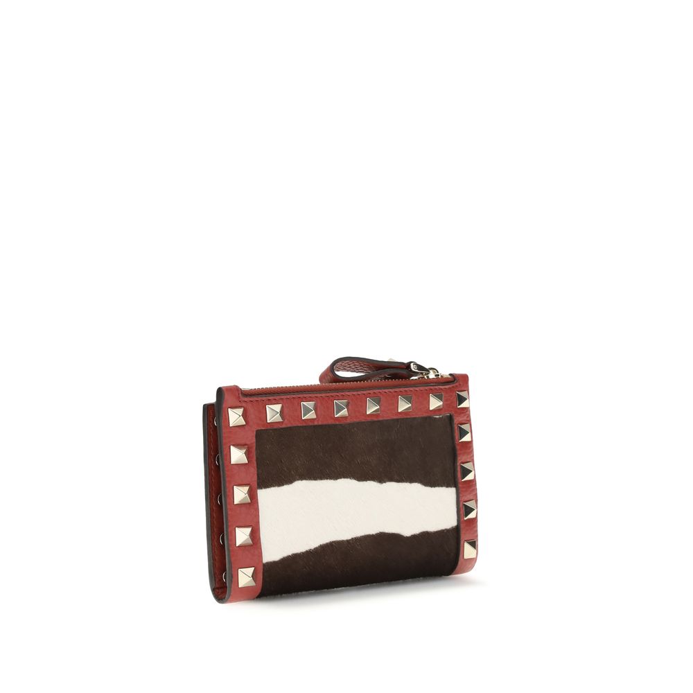Valentino Garavani Multicolor Calf Leather Bos Taurus Wallet