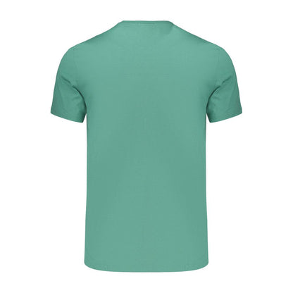 T-Shirt by Calvin Klein for men in cotton green & signature features an edgy silhouette, meticulously detailed with a sophisticated and for a truly edgy finish.