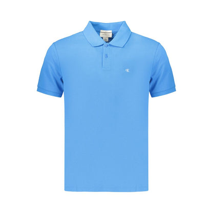 Polo Shirt by Calvin Klein for men in cotton azzurro & signature presents a distinguished silhouette, showcasing a sophisticated and distinguished for a truly distinguished finish.