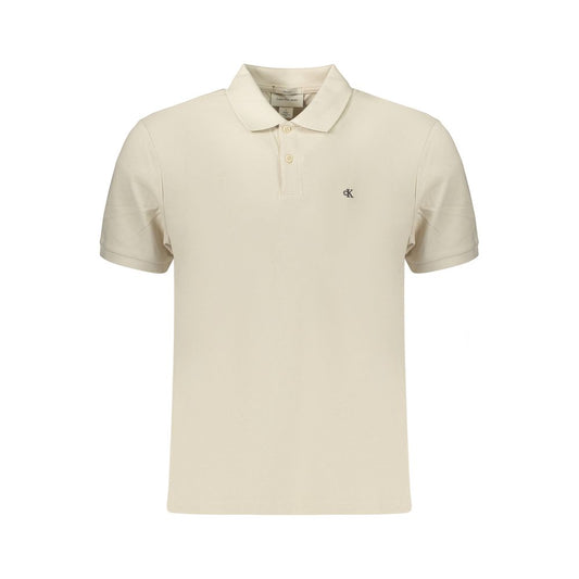 This Polo Shirt by Calvin Klein for men in cotton beige presents a flawless silhouette, showcasing flawless detailing and a refined for a truly flawless aesthetic.