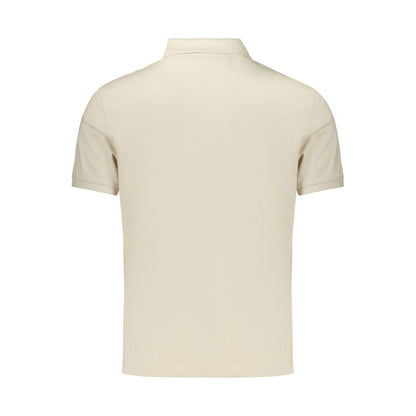 Calvin Klein Beige Cotton Mens Polo Shirt