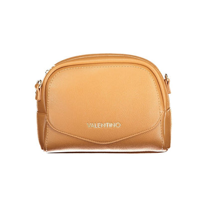 Handbag by Mario Valentino for women in polyurethane brown features a refined silhouette, showcasing a secure , organized , and versatile for a refined finish.