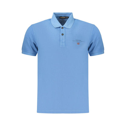 Napapijri Blue Cotton Polo Shirt