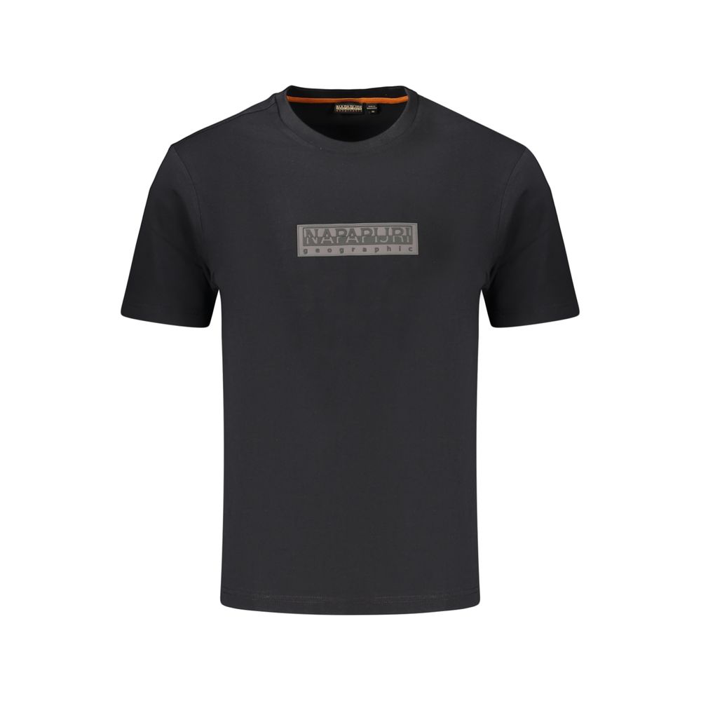 Napapijri Black Cotton T-Shirt