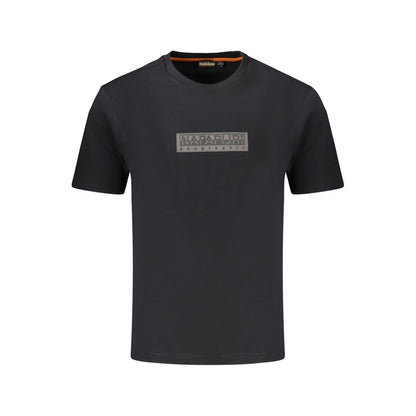 Napapijri Black Cotton T-Shirt