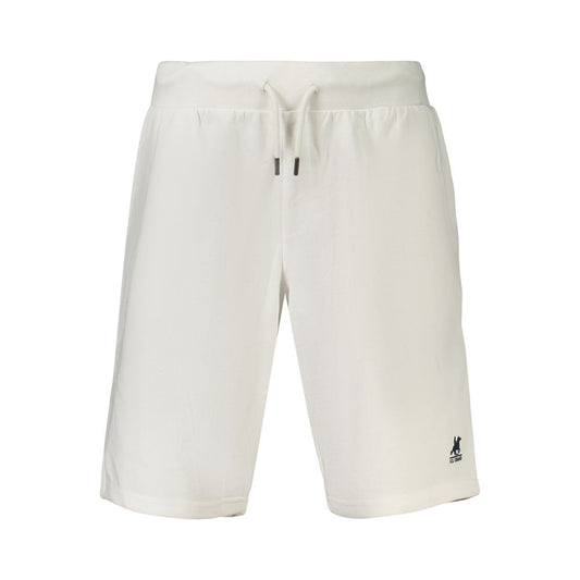 Activewear Shorts by U.S. Grand Polo for men in cotton polyester white, signature & print features a contemporary silhouette with , a contemporary , short, and for a contemporary finish.