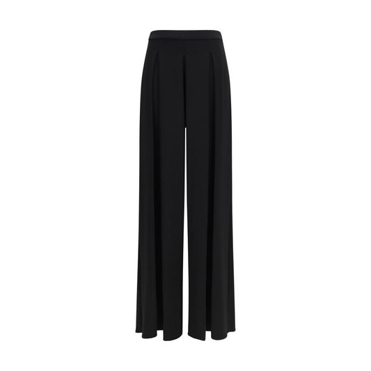 Max Mara Pure Black Viscose Casual Pants