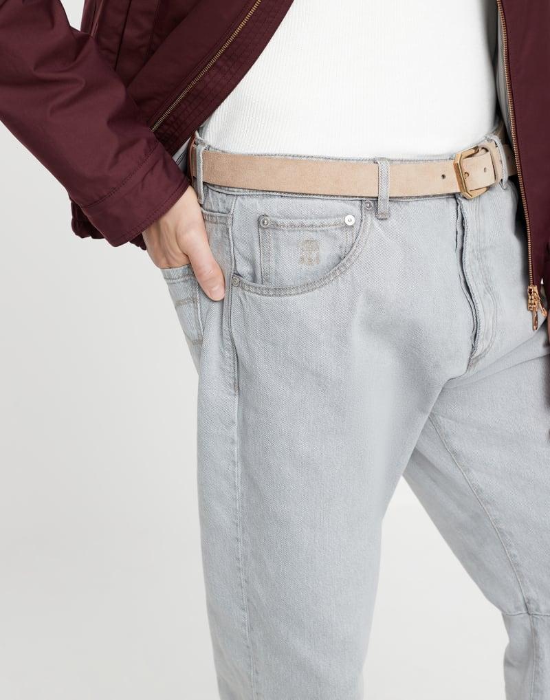 Brunello Cucinelli Blue Cotton Bomber