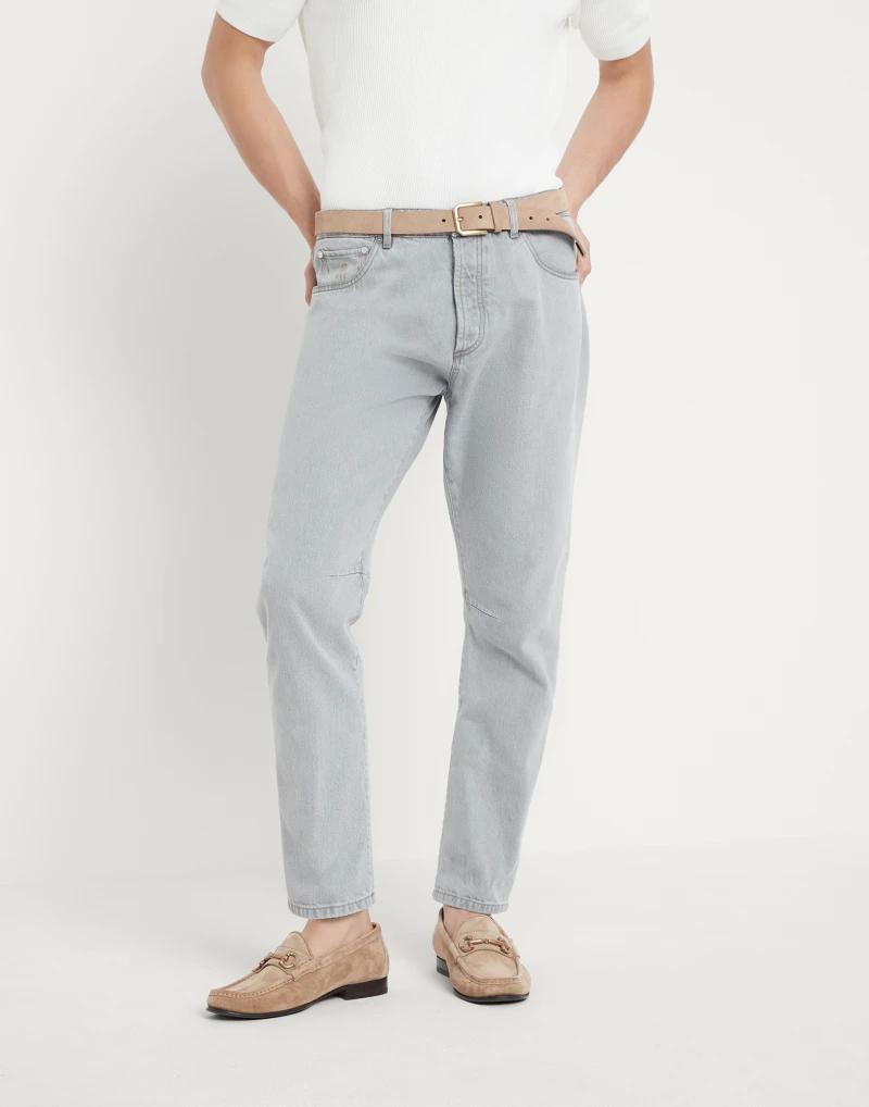 Brunello Cucinelli Blue Cotton Bomber