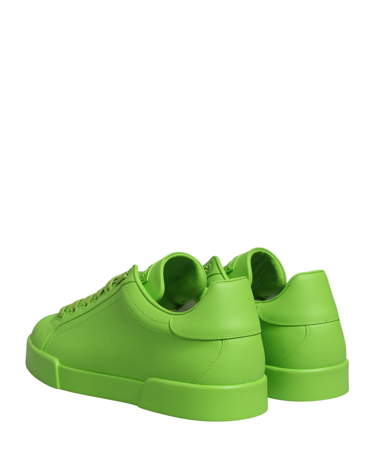 Dolce & Gabbana Men's Low Top Calf Leather & Rubber Sneakers - Green