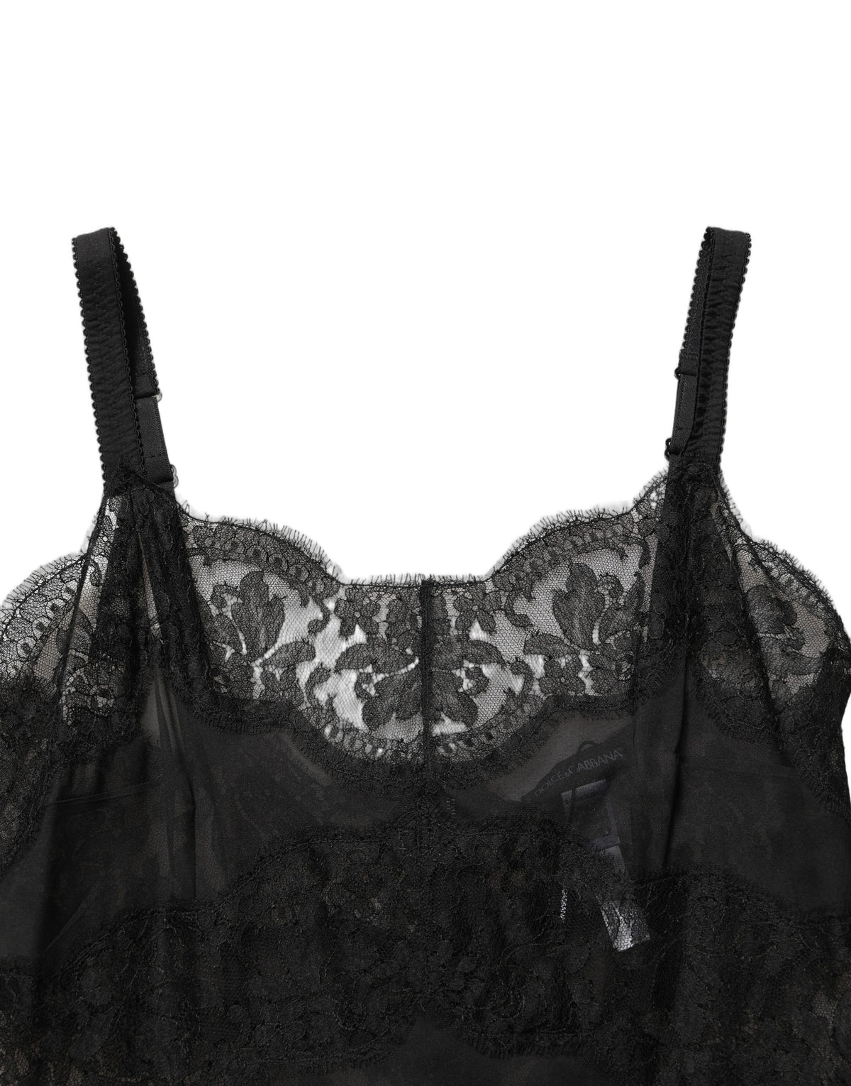 Dolce & Gabbana Women's Silk Viscose Nylon & Lace Pajamas - Black