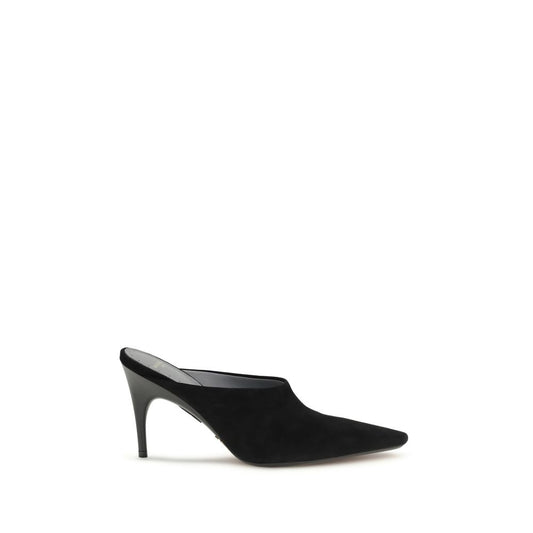 Balenciaga Black Suede Leather High Heel Pumps