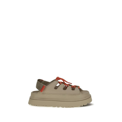 UGG Beige Polyurethane Platform Sandals