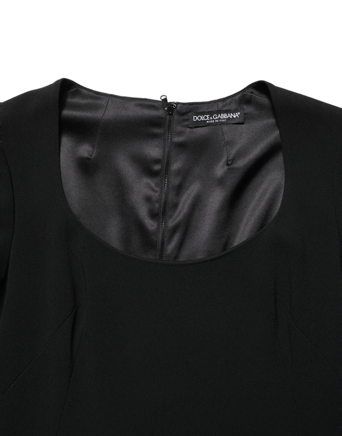 Roberto Cavalli Women's A Line Wrap Cocktail Long-Sleeve Scoop Neck Silk Viscose & Acetate Short Mini Dress - Black