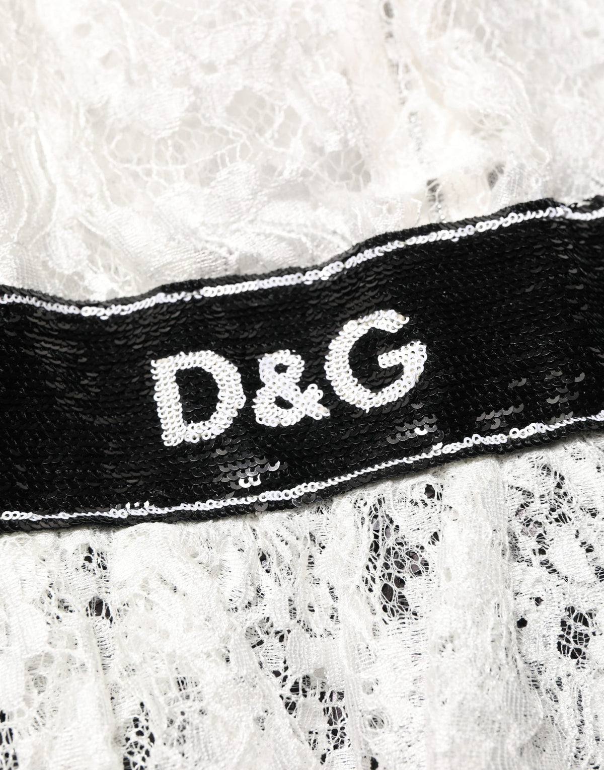 Dolce & Gabbana Women's Sheath Wrap Short-Sleeve Silk Viscose Nylon & Lace Short Mini Dress - Black White