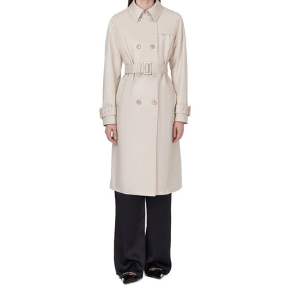 Herno White Cotton Coat