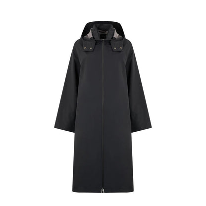 Herno Black Polyester Coat