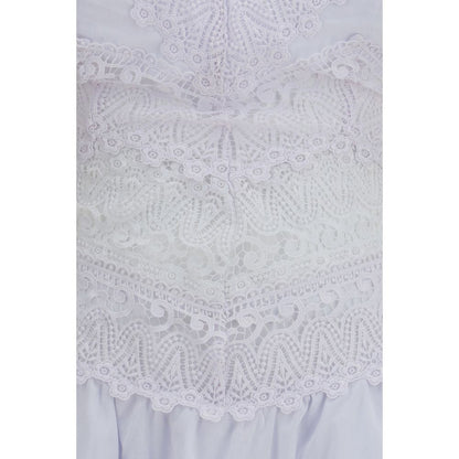 Charo Ruiz White Cotton Casual Dress