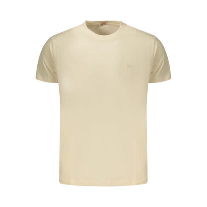 Rifle Beige Cotton Mens T-Shirt