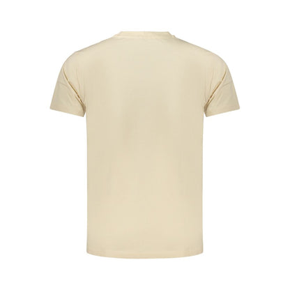 Rifle Beige Cotton Mens T-Shirt