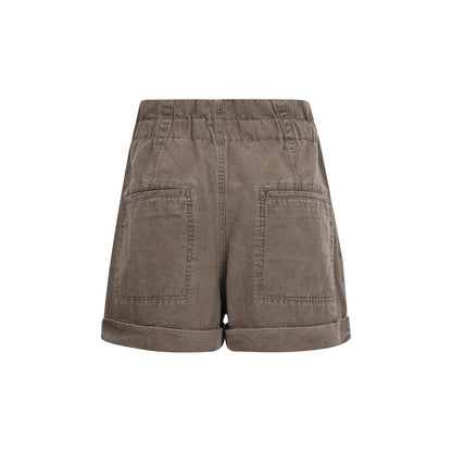 Marant Etoile Brown Cotton Bermuda Shorts