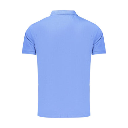 Rifle Blue Cotton Men's Polo