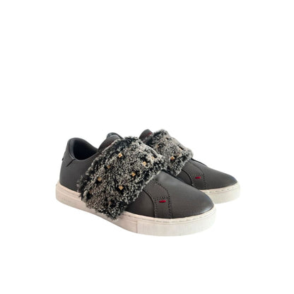 Borbonese Grey Rubber Women Sneaker