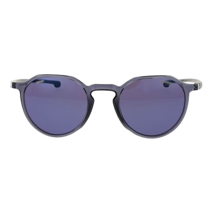 Sunglasses by Carrera Ducati for men in gray features an ethereal full-rim round frame design with gray coloured frame frames and mirrored category-3-dark-tint lens for a ethereal finish.