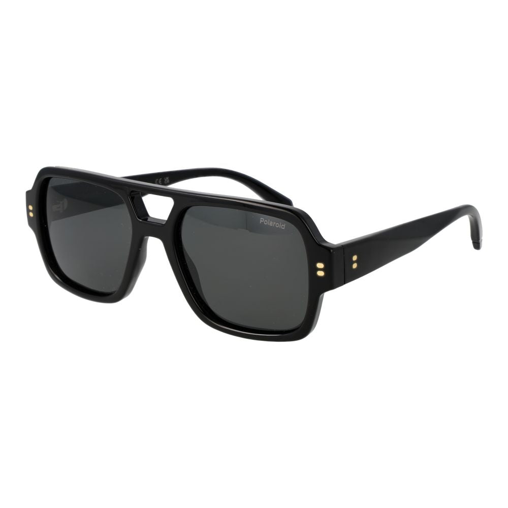 Polaroid Aviator Polarized Dark-Tint Polycarbonate Sunglasses - Black