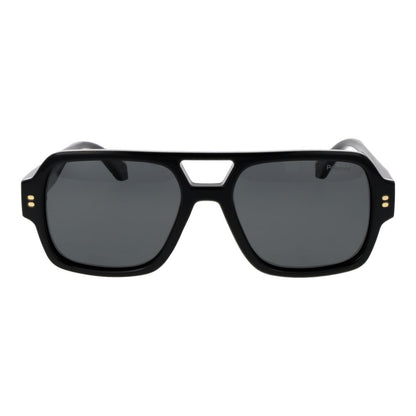 Polaroid Aviator Polarized Dark-Tint Polycarbonate Sunglasses - Black