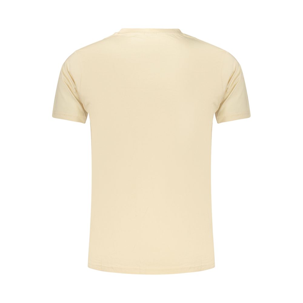 T-Shirt by Rifle for men in cotton beige features an edgy silhouette, meticulously detailed with a sophisticated and for a truly edgy finish.