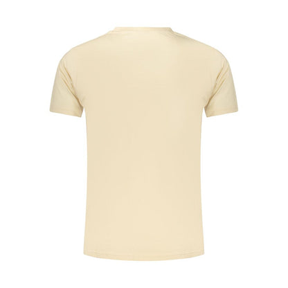 T-Shirt by Rifle for men in cotton beige features an edgy silhouette, meticulously detailed with a sophisticated and for a truly edgy finish.