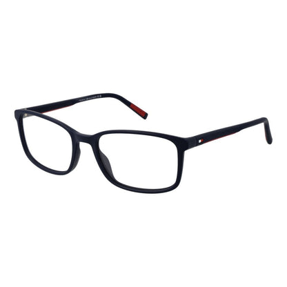 Eyeglasses Frames by Tommy Hilfiger for men in polyamide blue features an refined silhouette, showcasing a sophisticated blue coloured frame and refined full-frame frame design for a refined look.